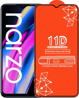 Qyist Edge To Edge Tempered Glass for Realme Narzo 50A Prime(Pack of 1)