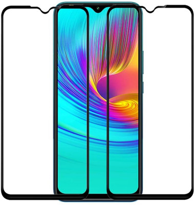 9H Edge To Edge Tempered Glass for Infinix Hot 9 Play-| Screen Protector Full HD Quality Tempered Glass Anti-Scratch Edge to Edge Coverage with Easy Installation Kit (Black) |(Pack of 2)