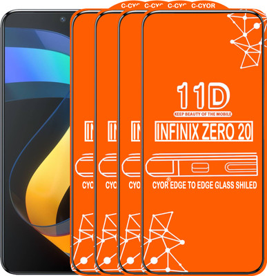 CYOR Edge To Edge Tempered Glass for INFINIX ZERO 20(Pack of 4)