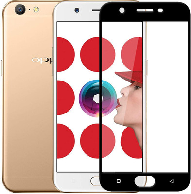 NaturalBuy Edge To Edge Tempered Glass for Oppo A57-9H Hardness, Anti-Scratch, Anti Oil Stains & Full Glue Tempered Mobile Screen Protector,Top Notch Edge to Edge Full Screen Coverage [Anti-Scratch] [9H Gorilla] [Free Cleaning Kit Included](Pack of 1)