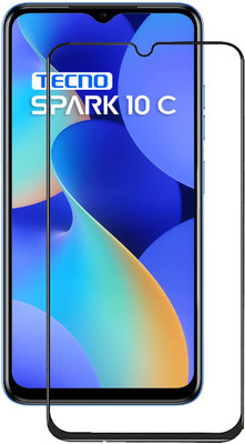 INFINITYWORLD Edge To Edge Tempered Glass for Tecno Spark 10C(Pack of 1)