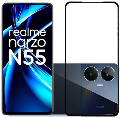 AARERED Edge To Edge Tempered Glass for Realme Narzo N55, realme narzo N55(Pack of 1)