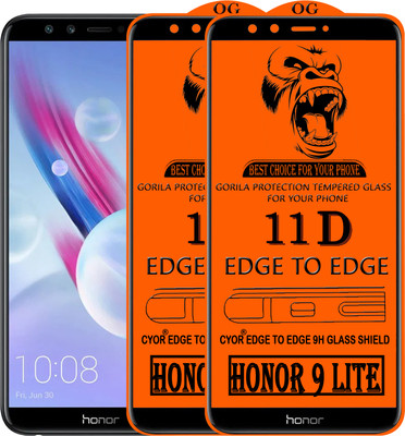 CYOR Edge To Edge Tempered Glass for Honor 9 Lite(Pack of 2)
