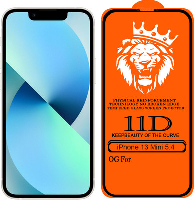 DeepzHub Edge To Edge Tempered Glass for iPhone 13 mini(Pack of 1)