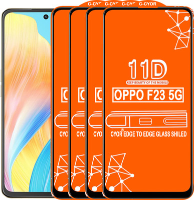 CYOR Edge To Edge Tempered Glass for OPPO F23 5G(Pack of 4)