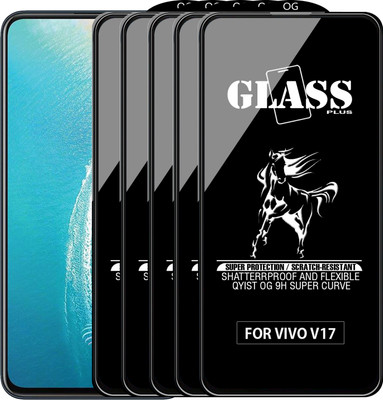 Qyist Edge To Edge Tempered Glass for VIVO V17(Pack of 5)