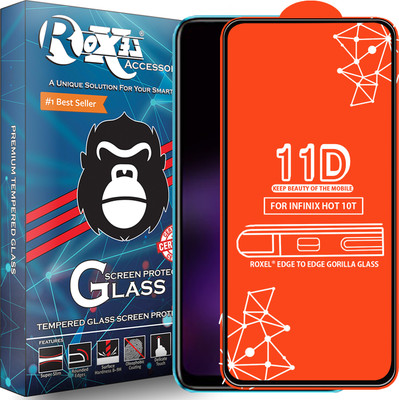 Roxel Edge To Edge Tempered Glass for Infinix Hot 10T(Pack of 1)