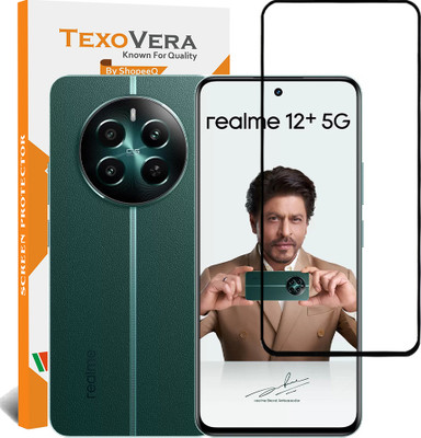 TEXOVERA Edge To Edge Tempered Glass for Realme 12 Plus, Realme 12+(Pack of 1)