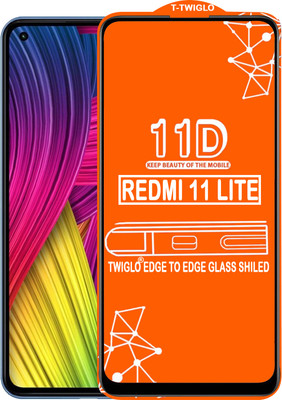 TWIGLO Edge To Edge Tempered Glass for REDMI 11 LITE(Pack of 1)