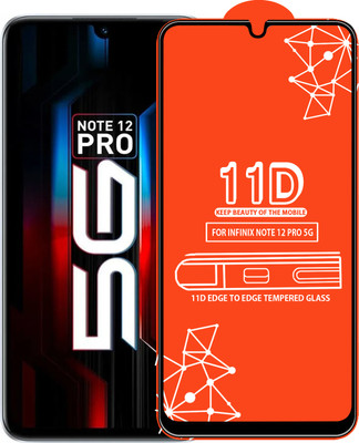 Roxel Edge To Edge Tempered Glass for Infinix Note 12 Pro 5G(Pack of 1)