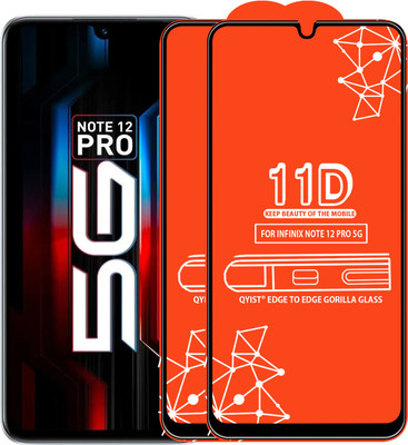 Qyist Edge To Edge Tempered Glass for Infinix Note 12 Pro 5G(Pack of 2)