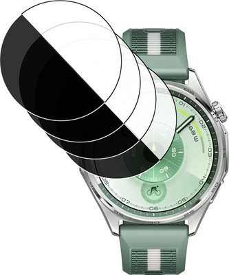 HIDEOUS Edge To Edge Tempered Glass for Huawei WATCH GT 6(Pack of 4)