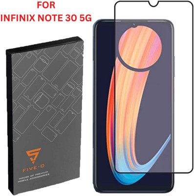 FIVE-O Edge To Edge Tempered Glass for Infinix Note 30 ( 5G )(Pack of 2)