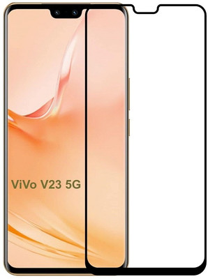 ChutPutMart Edge To Edge Tempered Glass for Vivo V23 5G Full Glue Coverage(Pack of 1)