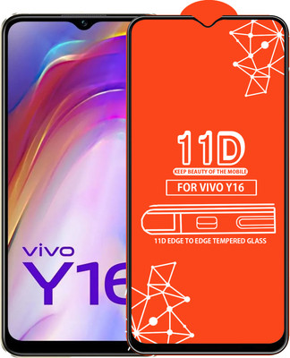 Roxel Edge To Edge Tempered Glass for Vivo Y16(Pack of 1)