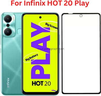 GORILLA FIVE Edge To Edge Tempered Glass for - Infinix HOT-20 Play(Pack of 2)