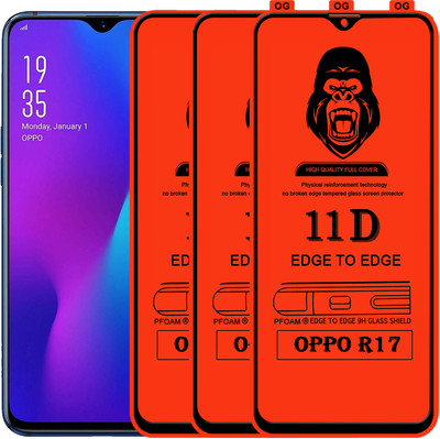 Rofix star Edge To Edge Tempered Glass for OPPO R17(Pack of 3)