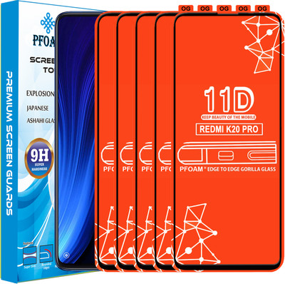 PFOAM Edge To Edge Tempered Glass for Mi K20 Pro(Pack of 5)