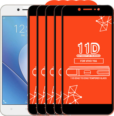 Roxel Edge To Edge Tempered Glass for VIVO Y66(Pack of 5)