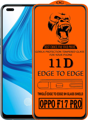 TWIGLO Edge To Edge Tempered Glass for OPPO F17 PRO(Pack of 1)