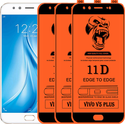 PFOAM Edge To Edge Tempered Glass for VIVO V5 PLUS(Pack of 3)