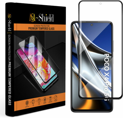 MS-Shield Edge To Edge Tempered Glass for POCO X4 Pro 5G(Pack of 1)