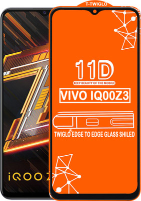 TWIGLO Edge To Edge Tempered Glass for VIVO IQOO Z3(Pack of 1)