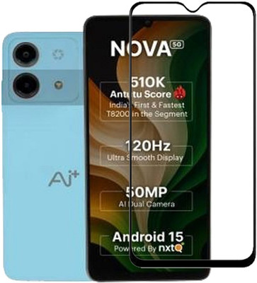 BRENZZ Edge To Edge Tempered Glass for Ai+ Nova 5G(Pack of 1)