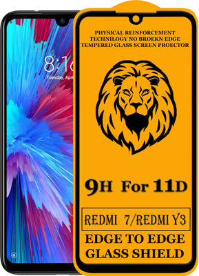 SUNSHINE Edge To Edge Tempered Glass for Mi Redmi Y3(Pack of 1)