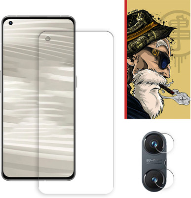 ARBAN Edge To Edge Tempered Glass for Realme GT Neo2 5G Tempered Glass Screen Protector | Anti-Scratch | Edge to Edge Full Coverage | 9H Hardness ( 1 FRONT SCREEN GUARD + 1 CAMERA LENS PROTECTOR + 1 FREE BACK EMBOSSED SKIN001 )(Pack of 1)