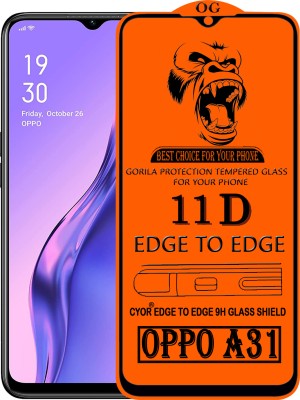 CYOR Edge To Edge Tempered Glass for OPPO A31(Pack of 1)