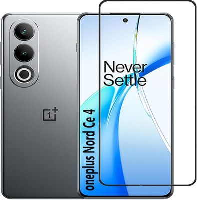 9H Edge To Edge Tempered Glass for OnePlus Nord CE 4 5G-With Edge To Edge Coverage And Easy Installation Kit For Smartphone(Pack of 1)