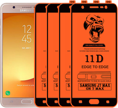 PFOAM Edge To Edge Tempered Glass for SAMSUNG GALAXY ON 7 MAX(Pack of 4)