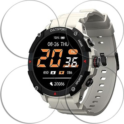 ARBAN Edge To Edge Tempered Glass for Cultsport Ranger XR 1.43 inch SMARTWATCH SCREEN GUARD(Pack of 4)