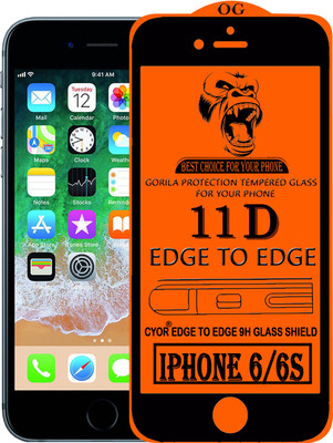 CYOR Edge To Edge Tempered Glass for Apple iPhone 6s(Pack of 1)