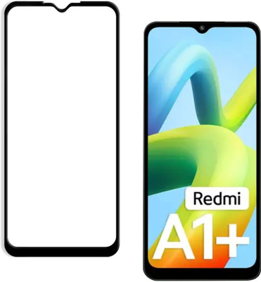 DMJHP Edge To Edge Tempered Glass for REDMI A1 Plus(Pack of 1)