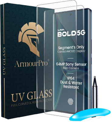 ArmourPro Edge To Edge Tempered Glass for LAVA Bold 5G, LAVA Bold, Lava Blaze Duo 5G, Lava Blaze Duo(Pack of 2)