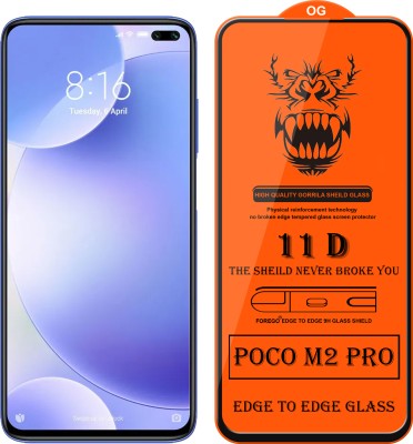 Forego Edge To Edge Tempered Glass for Poco M2 Pro(Pack of 1)