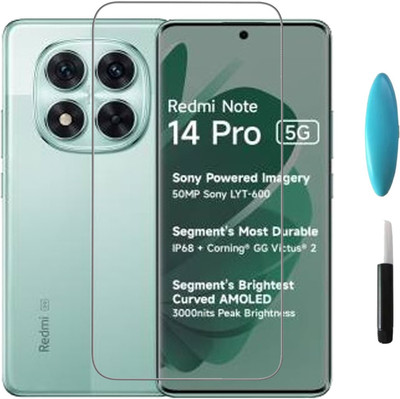 Flipkart SmartBuy Edge To Edge Tempered Glass for REDMI Note 14 PRO 5G(Pack of 1)