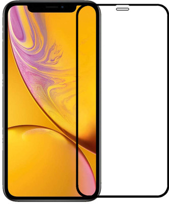 YOGKREETI Edge To Edge Tempered Glass for Apple iPhone XR(Pack of 1)