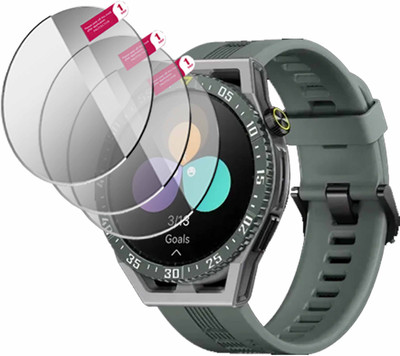 daffin Edge To Edge Tempered Glass for Huawei Watch 4(Pack of 3)