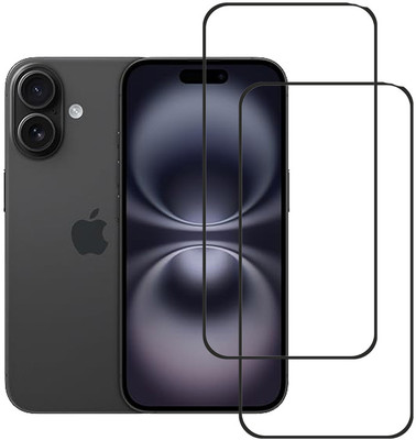 SPRITZEN Edge To Edge Tempered Glass for Apple iPhone 16 Plus(Pack of 2)