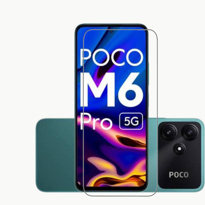 BRENZZ Edge To Edge Tempered Glass for POCO M6 PRO 5G(Pack of 1)