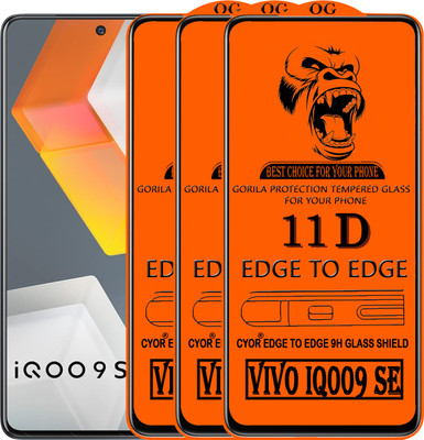 CYOR Edge To Edge Tempered Glass for VIVO IQ009 SE(Pack of 3)