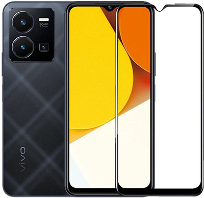 LIKEDESIGN Edge To Edge Tempered Glass for Vivo Y35 2022, Vivo Y35(Pack of 1)