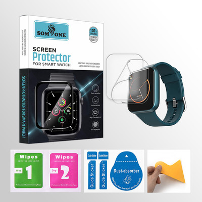 SOMTONE Edge To Edge Tempered Glass for boAt Xtend Talk 1.69 inch Smartwatch 2 PROTECTOR + 2 WIPES + 2 DUST REMOVAL STICKER + 1 WIPER(Pack of 2) SOMTONE Edge To Edge Tempered Glass for boAt Xtend Talk 1.69 inch Smartwatch 2 PROTECTOR + 2 WIPES + 2 DUST REMOVAL STICKER + 1 WIPER(Pack of 2)