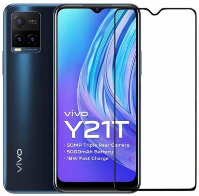 Expromium Edge To Edge Tempered Glass for Vivo Y21T(Pack of 1)
