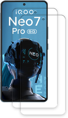ARBAN Edge To Edge Tempered Glass for iQOO Neo 7 Pro TEMPERED GUARD FRONTP2(Pack of 2)