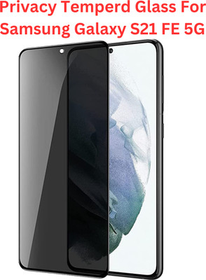 GadgetM Edge To Edge Tempered Glass for Samsung Galaxy S21 FE 5G, ( Primium Quality Privacy Glass )(Pack of 1)