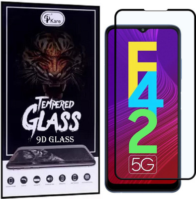 iKare Edge To Edge Tempered Glass for Samsung Galaxy F42(Pack of 1)